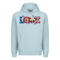 Blue Mist firefighter love Premium Hoodie - HRA Design Shop