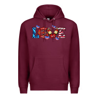 Burgundy firefighter love Premium Hoodie - HRA Design Shop