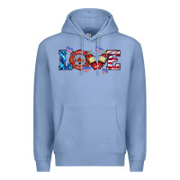 Colony Blue firefighter love Premium Hoodie - HRA Design Shop