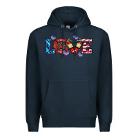 Navy firefighter love Premium Hoodie - HRA Design Shop