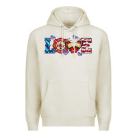 Oatmeal Heather firefighter love Premium Hoodie - HRA Design Shop