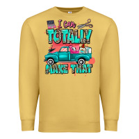 Antique Gold I can totally make that with truck Premium Sweatshirt - MaliasSmallBusiness