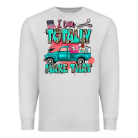 Dove Grey I can totally make that with truck Premium Sweatshirt - MaliasSmallBusiness
