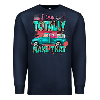 Navy I can totally make that with truck Premium Sweatshirt - MaliasSmallBusiness