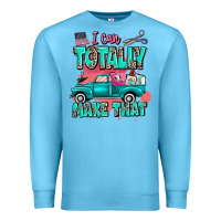 Ocean Blue I can totally make that with truck Premium Sweatshirt - MaliasSmallBusiness