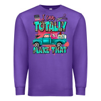 Purple I can totally make that with truck Premium Sweatshirt - MaliasSmallBusiness