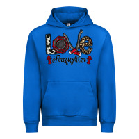 Cobalt love firefighter Urban Hoodie - CowhideDigitalArt