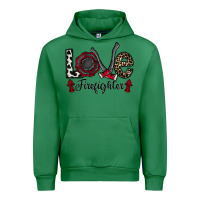 Emerald love firefighter Urban Hoodie - CowhideDigitalArt