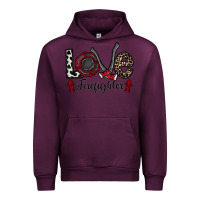 Mauve Wine love firefighter Urban Hoodie - CowhideDigitalArt