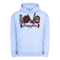 Pigment Grape Ice love firefighter Urban Hoodie - CowhideDigitalArt