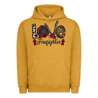 Pigment Peanut Butter love firefighter Urban Hoodie - CowhideDigitalArt