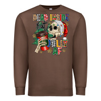 Chestnut dead inside but jolly as fuck Premium Sweatshirt - MaliasSmallBusiness