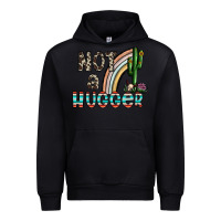 Black not a hugger Urban Hoodie - CowhideDigitalArt