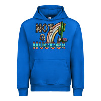 Cobalt not a hugger Urban Hoodie - CowhideDigitalArt