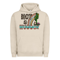 Pigment French Oak not a hugger Urban Hoodie - CowhideDigitalArt