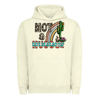 Pigment Pistachio not a hugger Urban Hoodie - CowhideDigitalArt