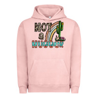 Pigment Salmon not a hugger Urban Hoodie - CowhideDigitalArt
