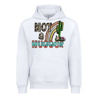 White not a hugger Urban Hoodie - CowhideDigitalArt