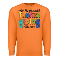 Carrot enter his gates with thanksgiving psalm 100 4 Premium Sweatshirt - MaliasSmallBusiness