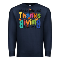 Navy enter his gates with thanksgiving psalm 100 4 Premium Sweatshirt - MaliasSmallBusiness