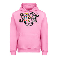 Fuchsia Pink not all super heroes wear capes Urban Hoodie - CowhideDigitalArt
