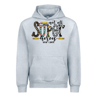 Heather Grey not all super heroes wear capes Urban Hoodie - CowhideDigitalArt