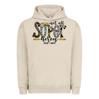 Pigment French Oak not all super heroes wear capes Urban Hoodie - CowhideDigitalArt