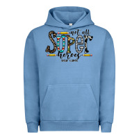Pigment Pebble Blue not all super heroes wear capes Urban Hoodie - CowhideDigitalArt