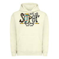Pigment Pistachio not all super heroes wear capes Urban Hoodie - CowhideDigitalArt