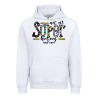 White not all super heroes wear capes Urban Hoodie - CowhideDigitalArt