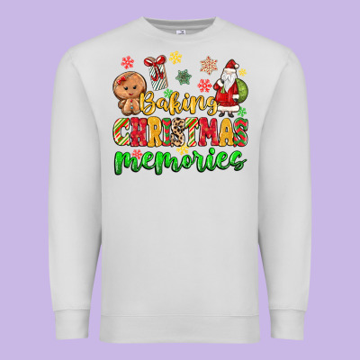 Premium Sweatshirt baking christmas memories