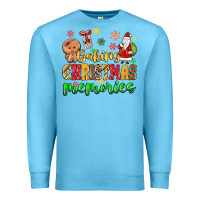 Ocean Blue baking christmas memories Premium Sweatshirt - MaliasSmallBusiness