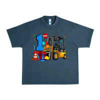 Midnight Navy forklift birthday one Urban Heavy Tee - Artiststas