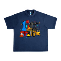 Navy forklift birthday one Urban Heavy Tee - Artiststas