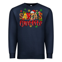 Navy santa's favorite Premium Sweatshirt - MaliasSmallBusiness
