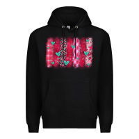 Black valentines day brushstroke Premium Hoodie - OliviaCreatesArt