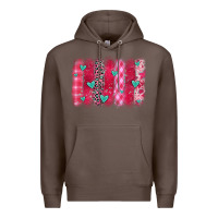 Coffee valentines day brushstroke Premium Hoodie - OliviaCreatesArt