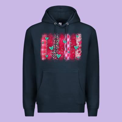 Valentines Day Brushstroke Premium Hoodie Designed By Oliviacreatesart