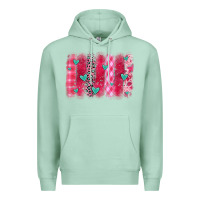 Seafoam valentines day brushstroke Premium Hoodie - OliviaCreatesArt