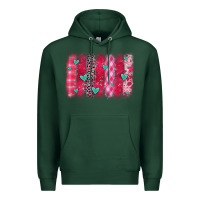 Sports Green valentines day brushstroke Premium Hoodie - OliviaCreatesArt
