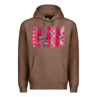 Chestnut valentines day brushstroke Premium Hoodie - OliviaCreatesArt