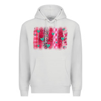 Dove Grey valentines day brushstroke Premium Hoodie - OliviaCreatesArt