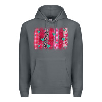 Rock valentines day brushstroke Premium Hoodie - OliviaCreatesArt