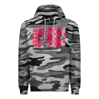 Slate Camo valentines day brushstroke Premium Hoodie - OliviaCreatesArt