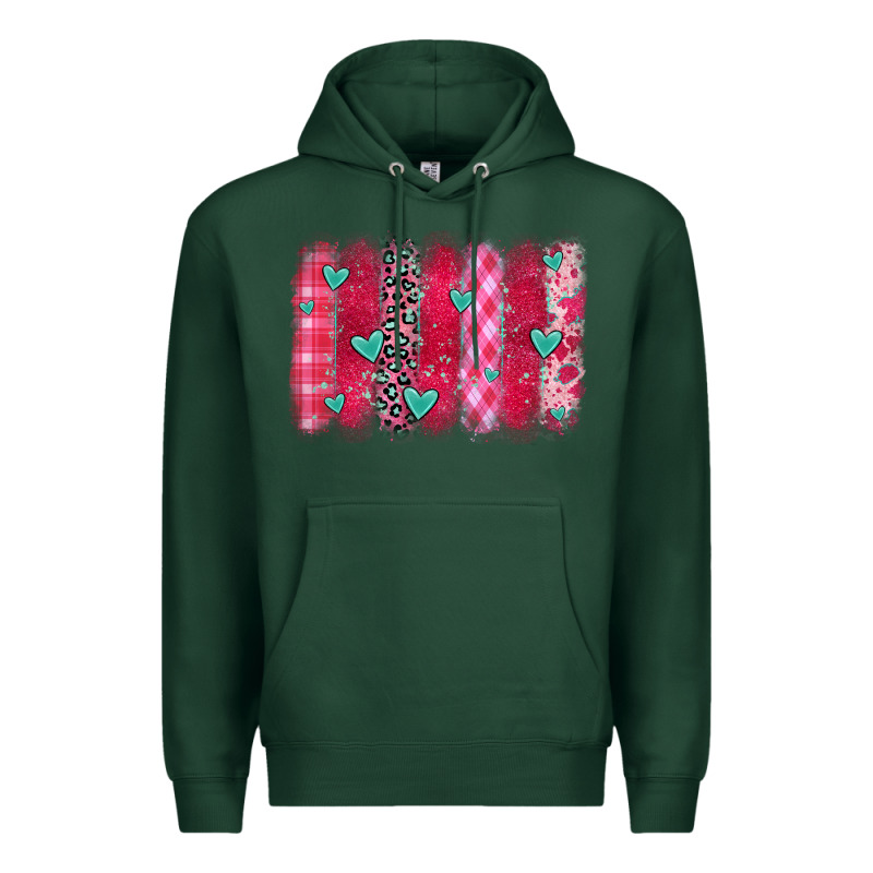 Valentines Day Brushstroke Premium Hoodie by OliviaCreatesArt | Teevron