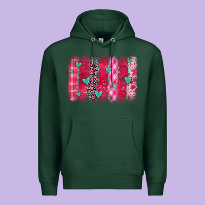 Valentines Day Brushstroke Premium Hoodie Designed By Oliviacreatesart