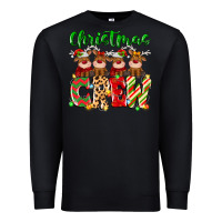 Black christmas crew  deer Premium Sweatshirt - MaliasSmallBusiness