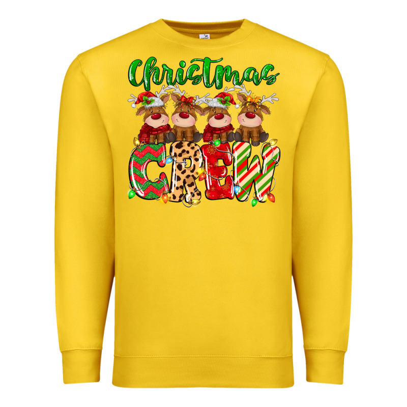 Christmas Crew  Deer Premium Sweatshirt by MaliasSmallBusiness | Teevron