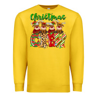 Lemon christmas crew  deer Premium Sweatshirt - MaliasSmallBusiness