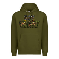Army Green boy granny from son up to sondown Premium Hoodie - CowhideDigitalArt